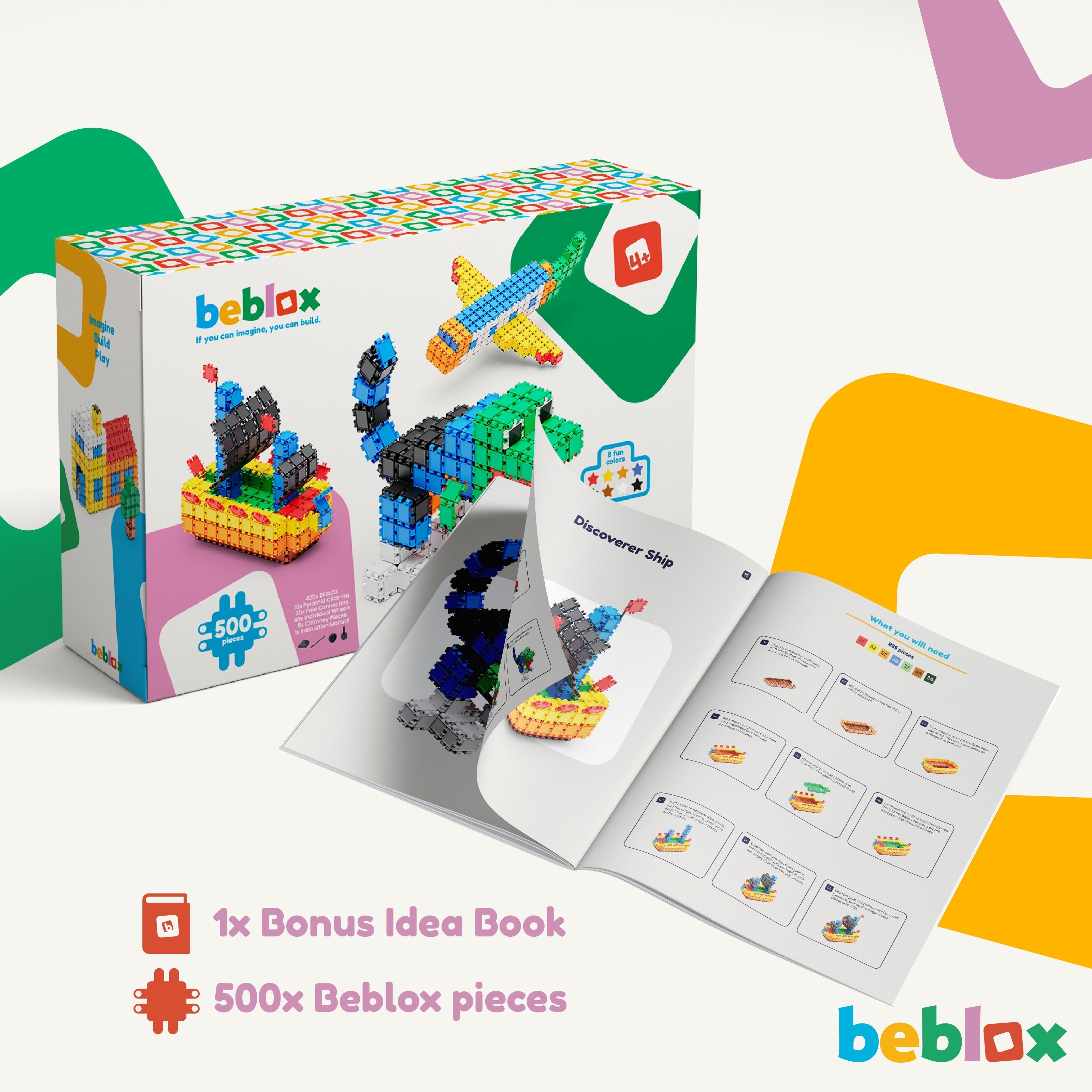 Beblox Building Toys For Kids 500-piece Set – beblox